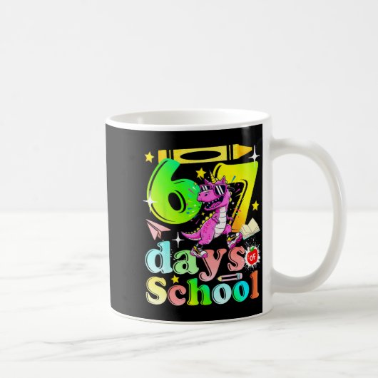 67日目の学校 楽しい ユニコーン 女子 コーヒーマグカップ (右)
