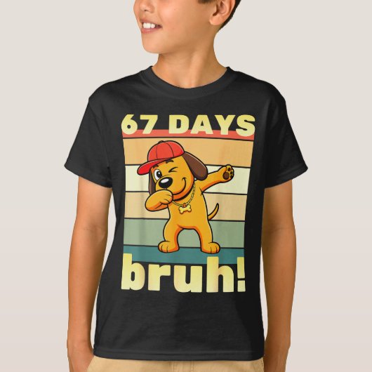 67日目の学校 Bruh 笑える メメ ティーチャー キッズ ダ Tシャツ (正面)