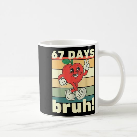 67日目の学校 Funny Six Seven Meme Bruh キッズ B コーヒーマグカップ (右)