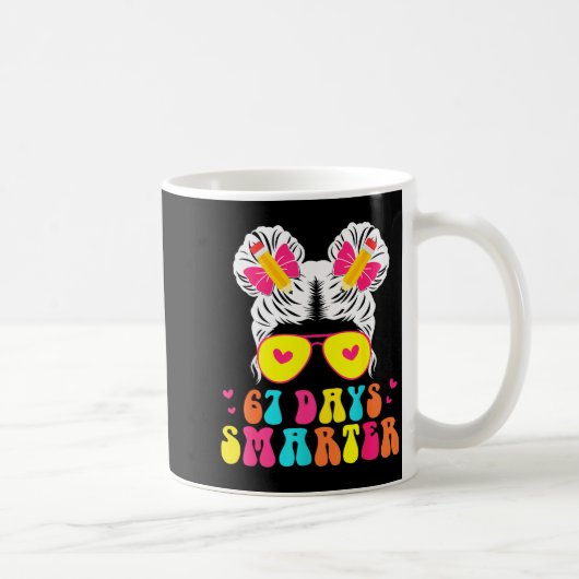 67日目の学校Tシャツ 67日目賢くなるバン先生 コーヒーマグカップ (右)