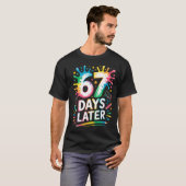 67日目の登校 67のミーム 先生 生徒 67日目 Tシャツ (正面フル)