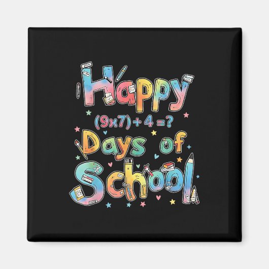 67日目を祝おう 学校の数学の方程式の先生 6 マグネット (正面)
