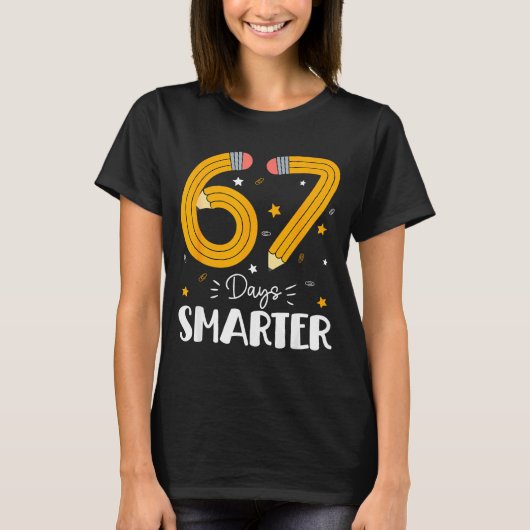 67日賢くなった Gen Alpha スラング 67 メメ 先生用 Tシャツ (正面)