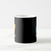 67日間の学校を生き延びた面白いミーム先生ステッカー コーヒーマグカップ (中央)