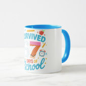 67日間の学校生活を乗り切ったよ ミーム 先生 生徒  マグカップ (正面右)