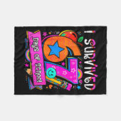 67日間の学校生活を乗り切った フリースブランケット (正面(横))