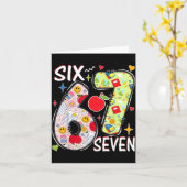 67日間の学校生活を乗り切った 笑える先生と生徒 カード (黄色い花)