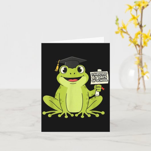 67日間の学校生活を乗り切った！面白すぎる67人の先生と生徒 カード (黄色い花)