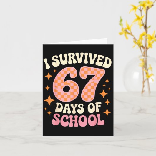 67日間の学校生活を乗り切った！面白すぎる67人の先生と生徒 カード (黄色い花)