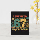 67日間の学校生活を生き抜いた！おもしろ67の科学ミーム カード (黄色い花)