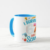 67日間の学校生活を生き抜いた！ マグカップ (正面左)