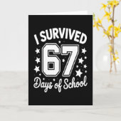 67日間の学校生活を生き抜いた 先生 生徒 1 カード (黄色い花)