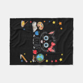 67日間の学校生活を生き抜いた 六七 6 7 先生 フリースブランケット (正面(横))