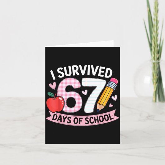 67日間の学校生活を生き抜いた！学生の日常あるある カード (正面)