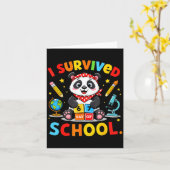 67日間の学校生活を生き抜いた！教師あるある面白ミーム カード (黄色い花)