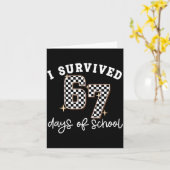 67日間の学校生活を生き抜いた 笑える67人の先生と生徒 カード (黄色い花)