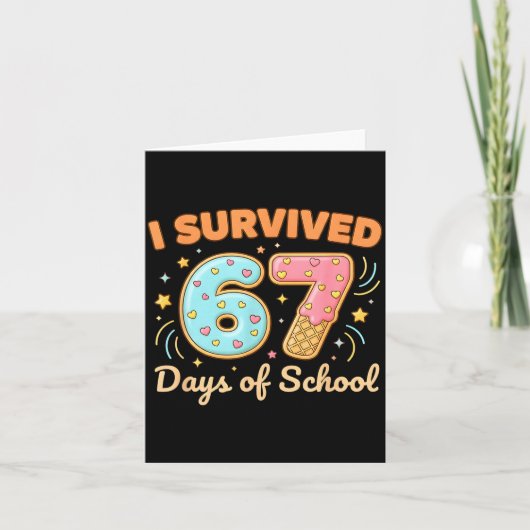 67日間の学校生活を生き抜いた 笑える67人の先生と生徒 カード (正面)
