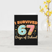 67日間の学校生活を生き抜いた 笑える67人の先生と生徒 カード (黄色い花)