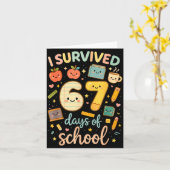 67日間の学校生活を生き抜いた_面白い先生と カード (黄色い花)