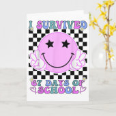 67日間の学校生活を生き抜いた！面白い67のミーム 学生 カード (黄色い花)