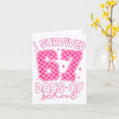 67日間の学校生活を生き抜いた！面白すぎる67人の先生たちと生徒たち カード (黄色い花)