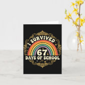 67日間の学校生活を生き抜いた！面白すぎる67人の先生と生徒 カード (黄色い花)