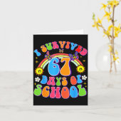 67日間の学校生活を生き抜いた！面白すぎる67人の先生と生徒 カード (黄色い花)