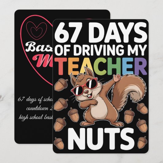 67日間の学校生活、バスケットボールママの旅2026 シーズンカード (正面/裏面)