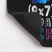 67日間学校に通い抜いたよ おもしろ67の数字 数学Tシャツ マウスパッド (コーナー)