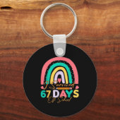 67日間学校に通ったぞ Students Six Sev キーホルダー (正面)