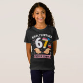 67日間学校を乗り切ったぞ Tシャツ (正面フル)