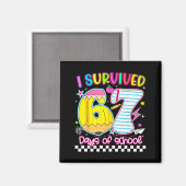 67日間学校を乗り切ったんだゾ Funny Meme キッズTシャツ マグネット (正面/裏面)