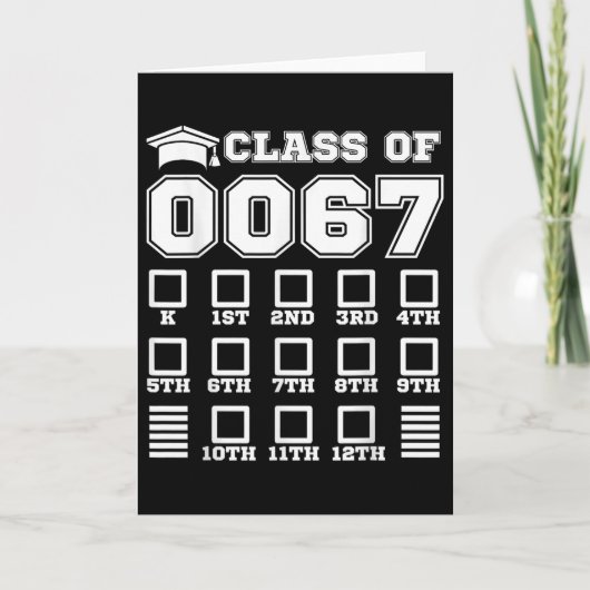 67期の成長を見守ろう！入学初日のチェック カード (正面)