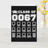 67期の成長を見守ろう！入学初日のチェック カード (黄色い花)