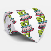 67歳お誕生日ケーキ ネクタイ (ロール)