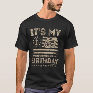 67歳の誕生日おめでとう セーラー アメリカ 海事 舨海 Tシャツ