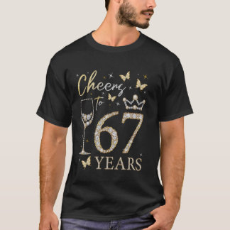 67歳の誕生日おめでとう バースデーパーティー W Tシャツ