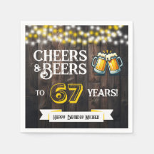 67歳の誕生日おめでとう！乾杯とビールでお祝い