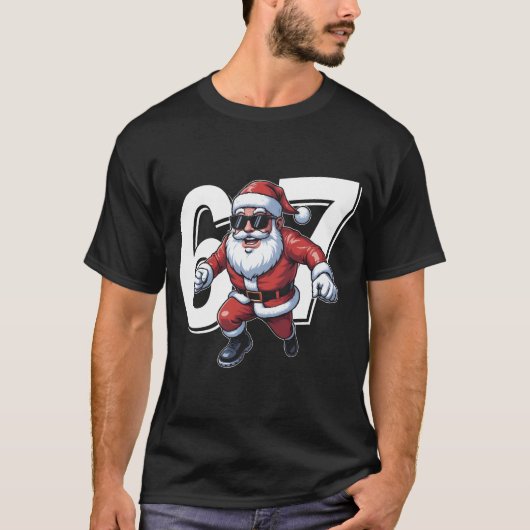 67歳の誕生日サンタクロースメンズTシャツ Tシャツ (正面)