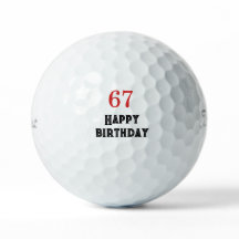 67歳の誕生日パーティーのプレゼント ゴルフボール
