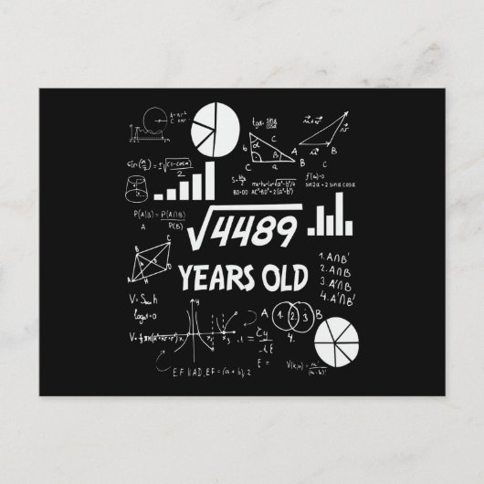 67歳の誕生日数学教師への誕生日プレゼント ポストカード (正面)