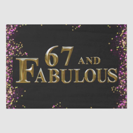 67歳の誕生日 薄葉紙 (正面)