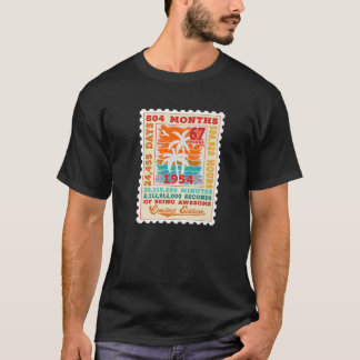 67歳パームツリーズビーチ1954レトロスタンプ67T Tシャツ