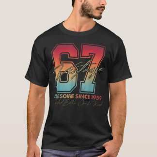 67歳 ビンテージ 1959 限定版 67周年 Tシャツ