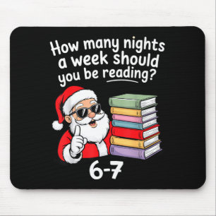 67泊のクリスマスシックスS 読書先生 マウスパッド