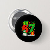 67番のミームにぴったりなクリスマスカップル 67 六七 缶バッジ (正面&裏面)