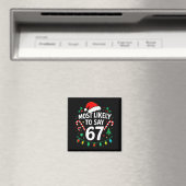 67番目に言いそうな人 Meme Six Seven サンタ クリスマス マグネット (インサイチュ (食洗機))