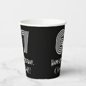 67番目の誕生日:インスパイアアールデコ検索「67」 +名前 紙コップ (左)