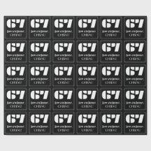 67番目の誕生日:インスパイアアールデコ検索"67" & Name