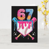 67番選手または67歳の誕生日を売る _1 カード (黄色い花)